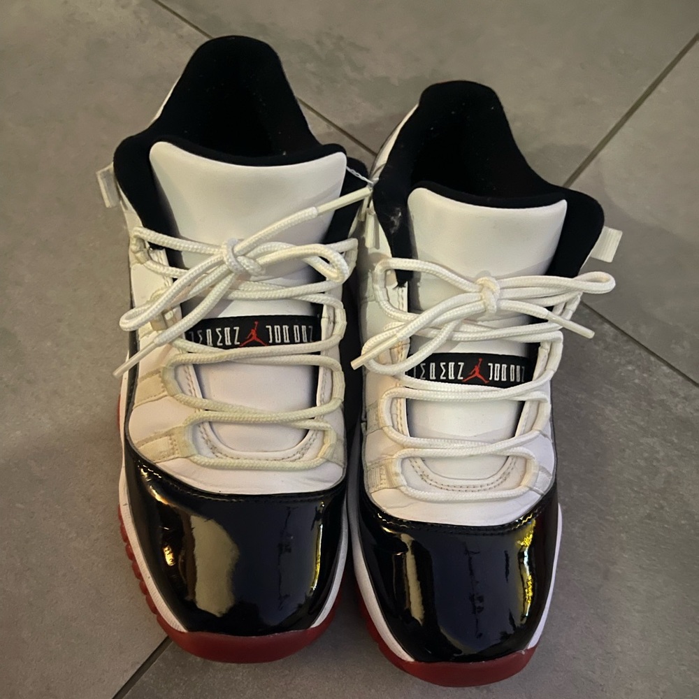Jordan’s black and red.